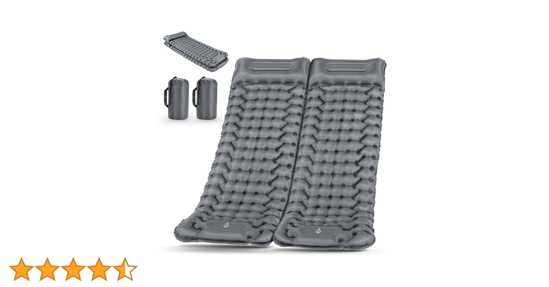 Ferbery キャンプエアマット グレー10cm厚4枚セット Ferbery キャンプエアマット グレー10cm厚4枚セット Ferbery キャンプ